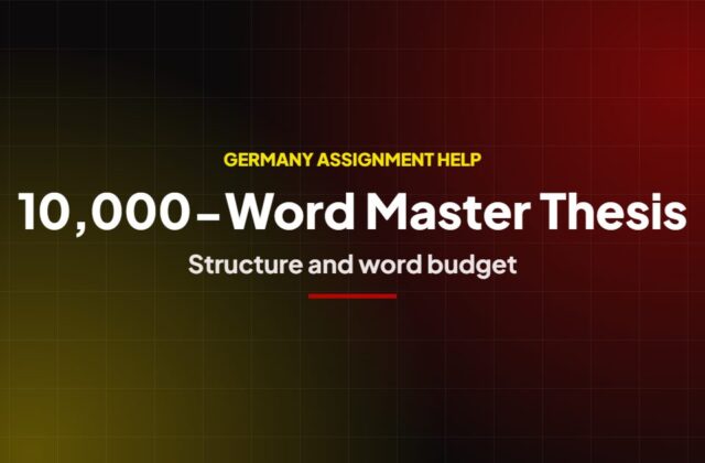 10,000-Word Master Thesis Structure: Word Budget per Chapter